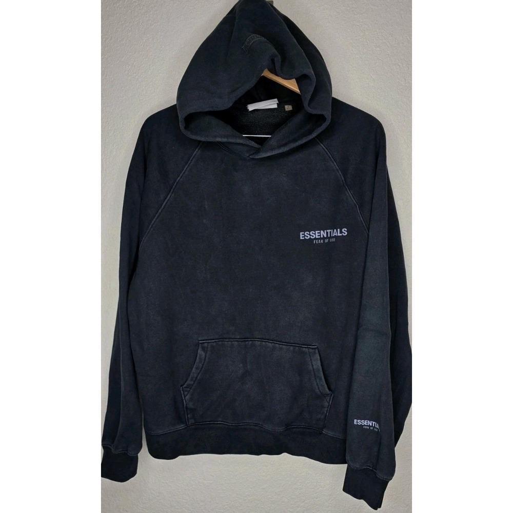 Fear of God Essentials Hoodie Black Men L Alternative Hoodie Pullover Streetwear